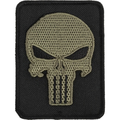 Nášivka Punisher 76 x 110 mm – zelená