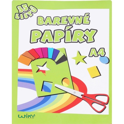Wiky papiere farebné W A4 34 listov 80g WKW886464