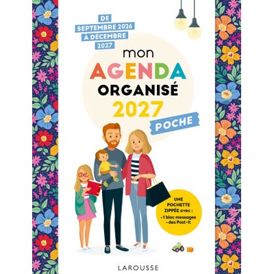 Mon agenda famille organisée Poche 2027