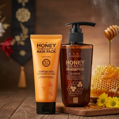 Doori Cosmetics Сет Шампоан Медена терапия & Маска - Грижа с масло от авокадо и пчелно млечице Doori Honey