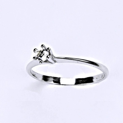 Čištín z bílého zlata se zirkonem VR 324