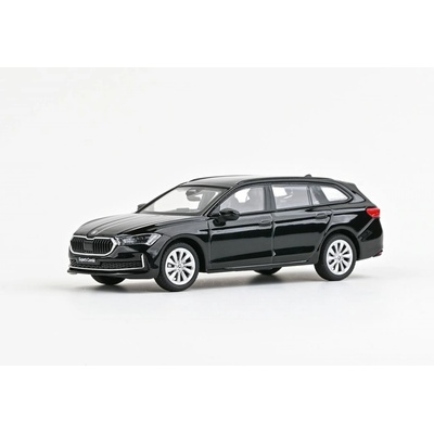 Abrex Škoda Superb IV Combi 2023 Černá Ebony Metalíza 1:43