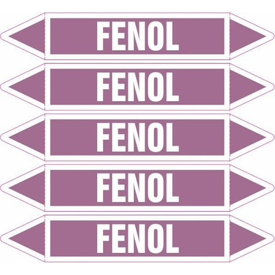 Grafiko | Fenol - Materiál fólie s ochrannou laminací, Rozměr aršík 5ks šipka 250x52mm