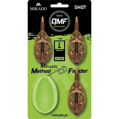 Mikado Krmítko Method Feeder Shot Q.M.F. Set L - 20 g 30 g 40 g