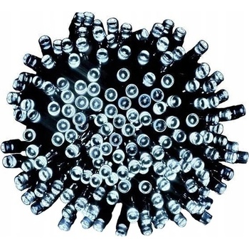 BERGE LED vianočná reťaz 100LED 10M IP20 8 funkcií studená biela