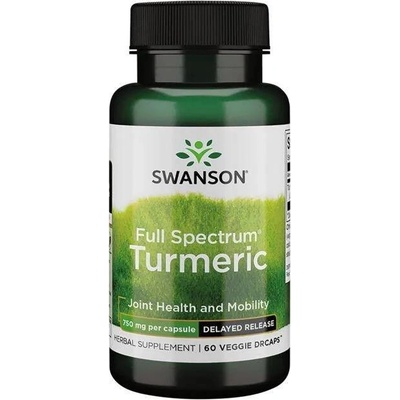 Swanson Kurkuma Turmeric s prodlouženou absorpcí 750 mg 60 kapslí