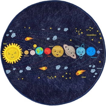 Mila Home Тъмносин детски килим ø 120 cm Comfort - Mila Home (HKG-HaliRound-Comfort-10600-120x120)