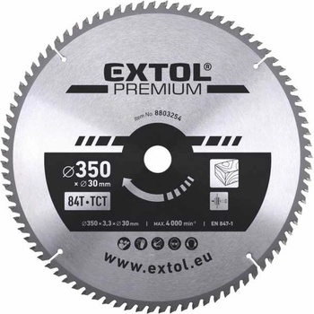 EXTOL PREMIUM kotúč pílový s SK plátkami 350x2,5x30mm 84T 8803254