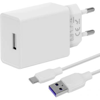 Опаковка: Зарядно за пътуване + usb-c кабел, 10w, бяло (57983115572)
