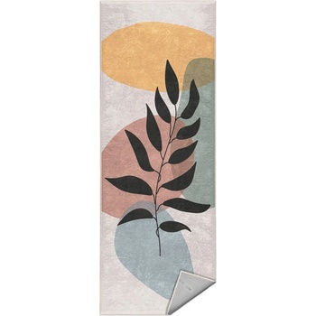 Mila Home Кремава пътека подходяща за пране 80x200 cm Illustrated Autumn - Mila Home (HKC-DikHali-22-80x200)