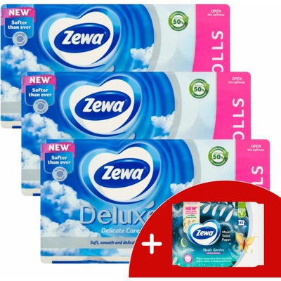 ZEWA Deluxe Delicate Care 3 x 16 ks