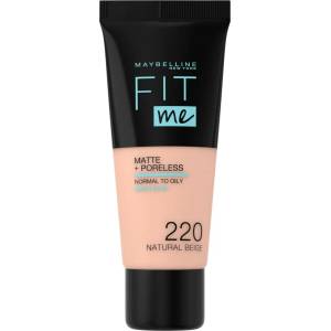 Maybelline New York Maybelline Фон дьо тен Fit Me Matte, 220 Natural Beige, 30 ml - baby