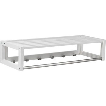 Rowico Бяла стенна закачалка от масивна бреза с рафт Confetti - Rowico (103601)