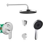 SANITINO - Душ гарнитура Hansgrohe със смесител и скрито тяло, аксесоари kielle, хром SANI21HKK008 (SANI21HKK008)