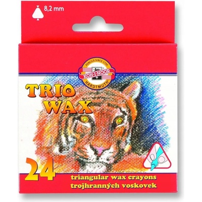 Koh-i-noor 24 ks trojhranné školské voskovky 8274