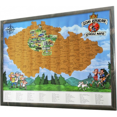 Adarceky Komiksová stieracia mapa ČR