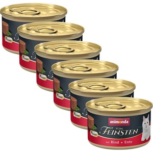 Animonda Vom Feinsten Cat Adult - говеждо и патица 6 x 85 г