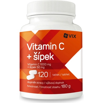 VIX Vitamín C 1000 + šípky 120 tabliet