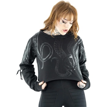 VIXXSIN дамски суичър (горнище) vixxsin - kraken - ЧЕРЕН - poi1451