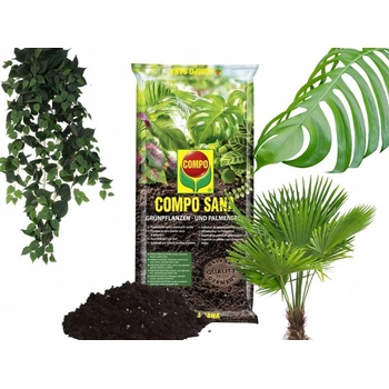 Compo Sana Substrát pro zelené rostliny a palmy 10 l