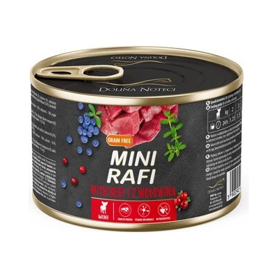Dolina Noteci Mini Rafi s hovädzím mäsom 185 g
