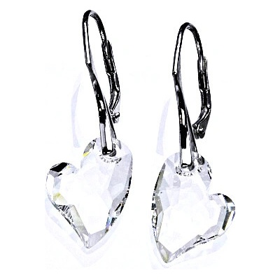 Čištín se Swarovski čirými krystaly sedce NK 1295