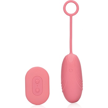 Loveline Ultra Soft Silicone Egg Vibrator with Remote Control Pink Arabesque