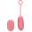 Loveline Ultra Soft Silicone Egg Vibrator with Remote Control Pink Arabesque