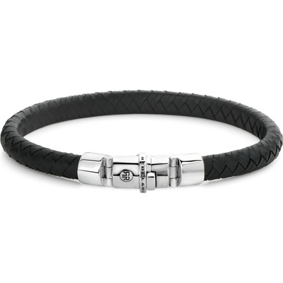 Rebel & Rose Half Round Braided Black RR-L0133-S-XL