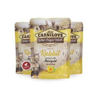 Carnilove Cat Pouch Kitten Rich in Rabbit with Marigold 85 g