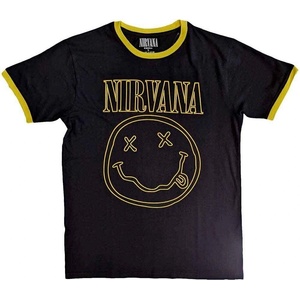 Nirvana Double Happy Face Ringer Black L Риза (NIRVTS57MB03)