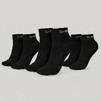 GymBeam Чорапи Quarter 3Pack Black XL