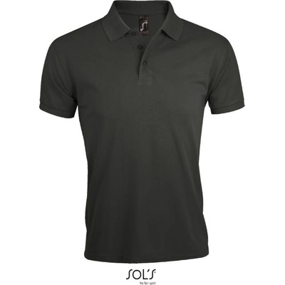 SOL'S prime / Мъжка поло тениска от плътен памук - тъмносива 5xl (25057167015)