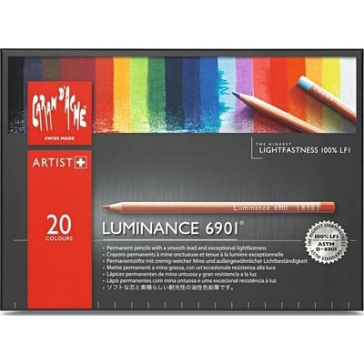 Caran d'Ache 6901.720 Luminance umělecké pastelky nejvyšší kvality 20 ks