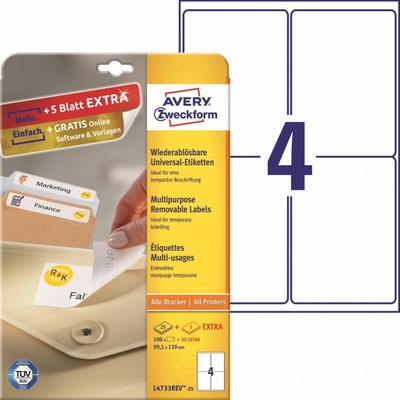 Avery Zweckform A4 L4733REV-25