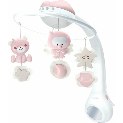 Infantino Hudební kolotoč s projekcí 3v1 Dusty Pink – Zboží Mobilmania