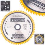 Powermat Дискова ножица за дърво с видио TDD 255x30 60Z 41785 (PM0899)