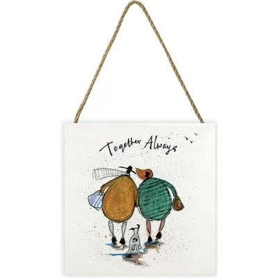 Obraz na dreve Sam Toft - Together Always, 20 × 20 cm