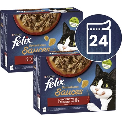 FELIX Капсули FELIX Sensations Sauces, вкусен избор в сос 24 x 85 г