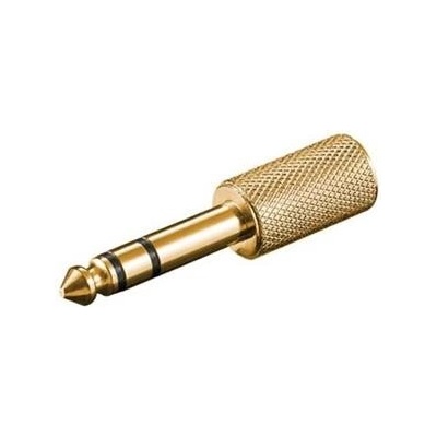 Redukce jack 6,3M - 3,5F stereo zlacená - kjr-31 – Zbozi.Blesk.cz