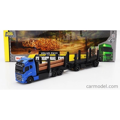Maisto Volvo Fh16 Xl 750 Truck Trasporto Tronchi Trunk Transport 2018 Modrá Černá 1:64