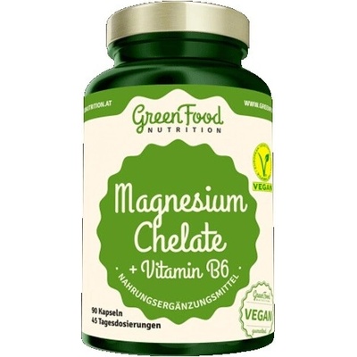 GreenFood Magnesium Chelate + Vitamin B6 90 kapsúl