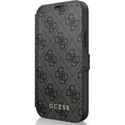 Pouzdro Guess Charms Book Case 4G iPhone 12 Pro Max, šedé