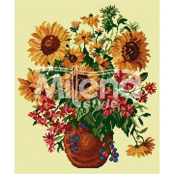Milena Style Букет от слънчогледи - гоблен със схема конци Ariadna 1: 4
