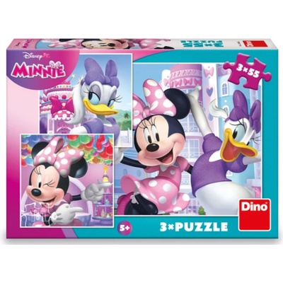 DINO Minnie a Daisy 3x55 dílků