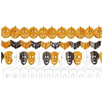 Závěsné dekorace Halloween Lebky 130cm