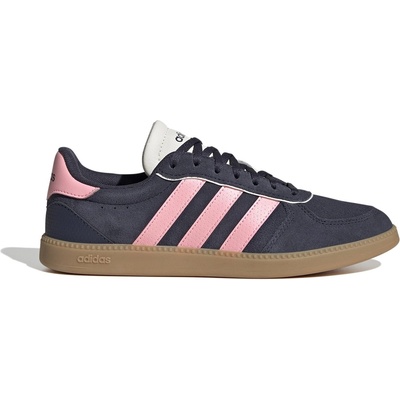 adidas Дамски маратонки Adidas Breaknet Sleek Suede Trainers Womens - Navy/Pink/Gum