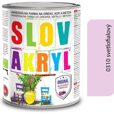 Slovlak Slovakryl 0,75kg 0310 svetlofialový