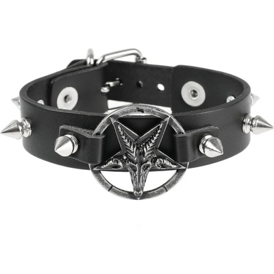 Leather & steel fashion Гривна Baphomet - LSF1 86