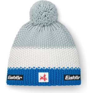 Eisbär Детска зимна шапка (beanie) Eisbär Kid's Star Pompon Mütze Ski Austria Beanie - Eisblau / White / Fjord - размер 55 cm (904-6940-0311)